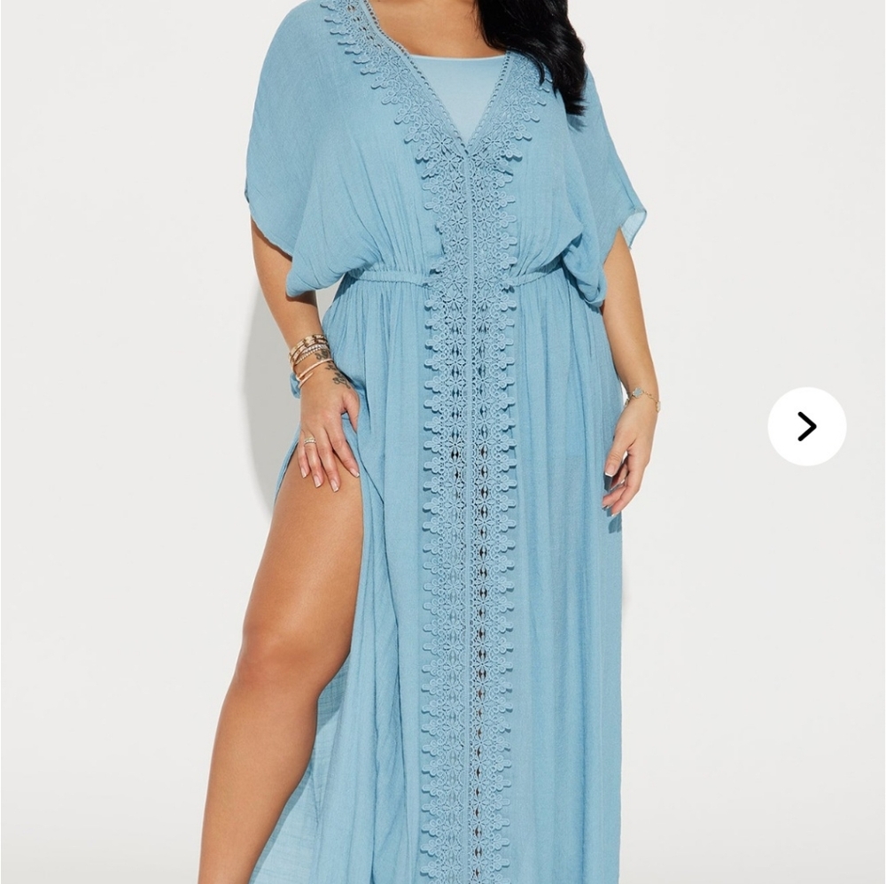 Fashion Nova Blue Maxi Dress NWT